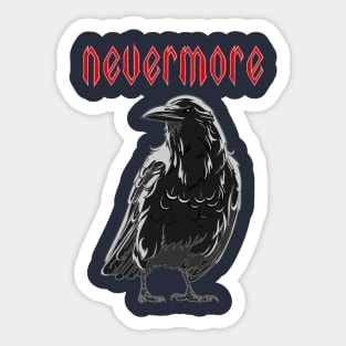 The Nevermore Raven Sticker